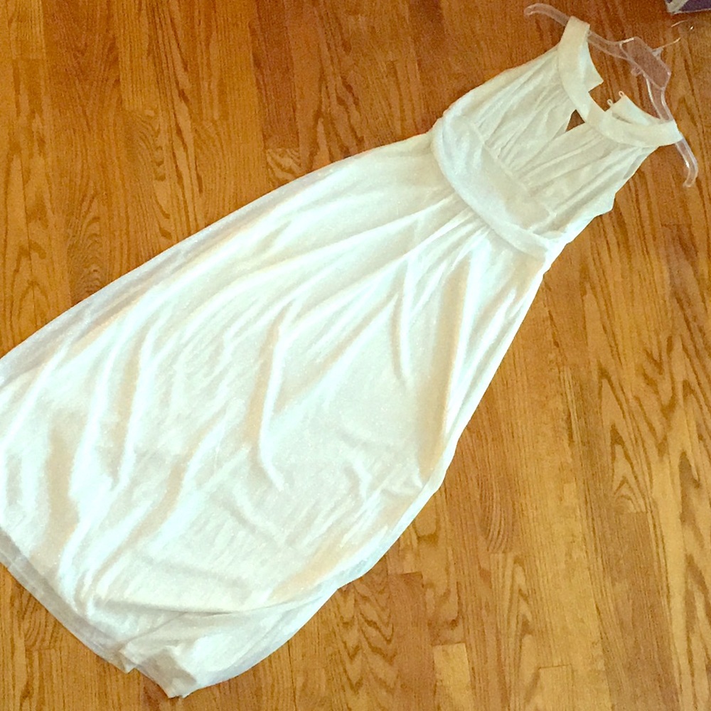 Off-white Colored Sparkly Dress